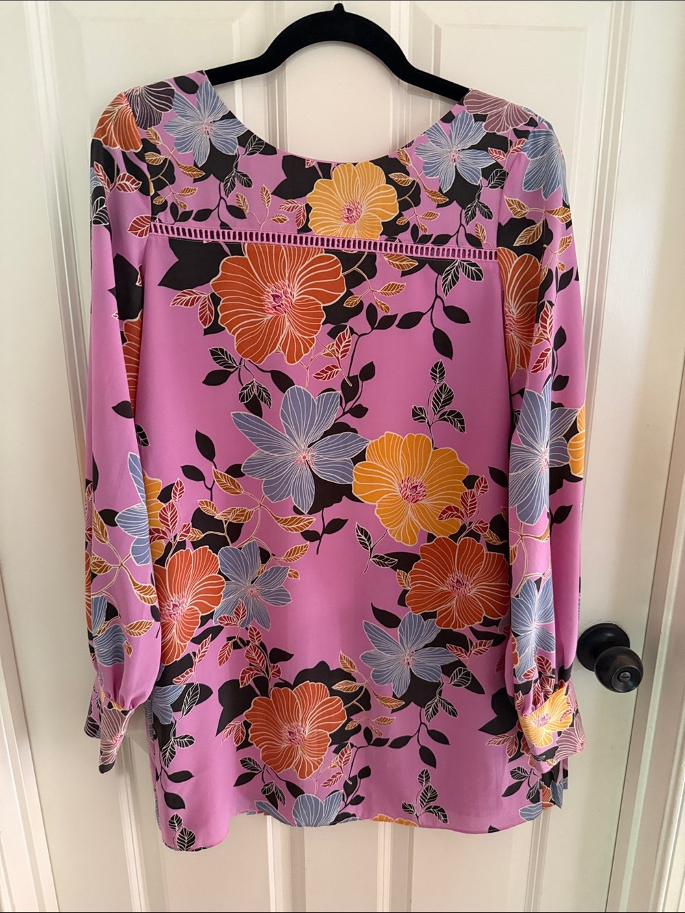 NWT French Connection Pink Floral Long-Sleeve Dress, Size 4